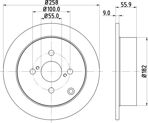 HELLA PAGID 8DD 355 110-471 - Bremžu diski adetalas.lv