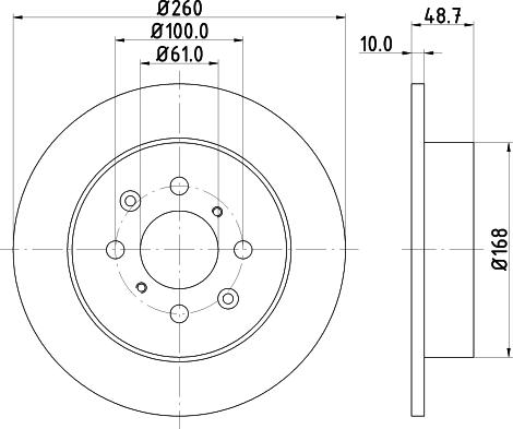 HELLA PAGID 8DD 355 110-331 - Bremžu diski adetalas.lv