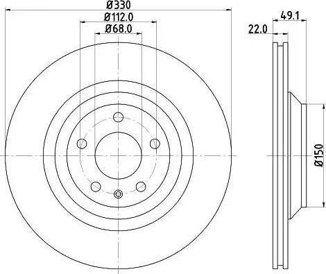 Brembo 09.8842.21 - Bremžu diski adetalas.lv