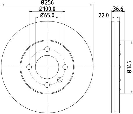 HELLA PAGID 8DD 355 118-261 - Bremžu diski adetalas.lv