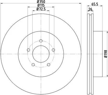 Japanparts 6004494 - Bremžu diski adetalas.lv