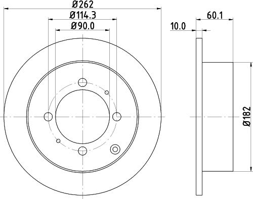 HELLA PAGID 8DD 355 134-131 - Bremžu diski adetalas.lv