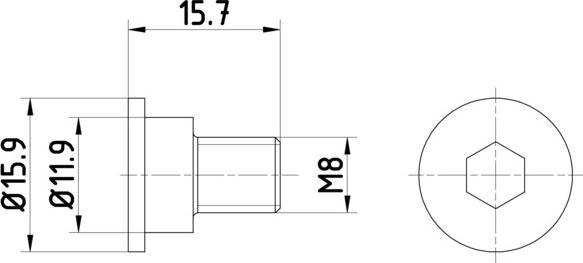 HELLA PAGID 8DZ 355 209-031 - Skrūve, Bremžu disks adetalas.lv