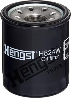 Hengst Filter H824W - Eļļas filtrs adetalas.lv