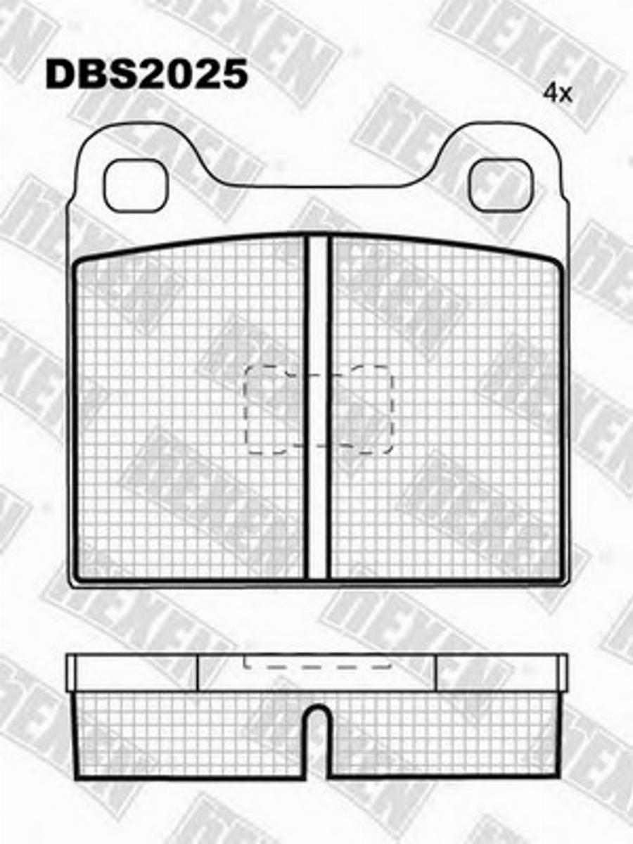 Hexen DBS2025 - Bremžu uzliku kompl., Disku bremzes adetalas.lv