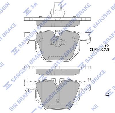 Hi-Q SP2157 - Bremžu uzliku kompl., Disku bremzes adetalas.lv