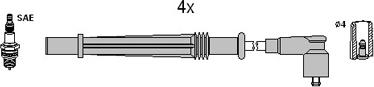 HITACHI 134968 - Augstsprieguma vadu komplekts adetalas.lv