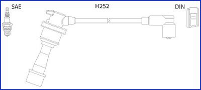 HITACHI 134480 - Augstsprieguma vadu komplekts adetalas.lv