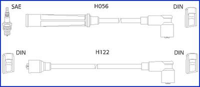 HITACHI 134474 - Augstsprieguma vadu komplekts adetalas.lv