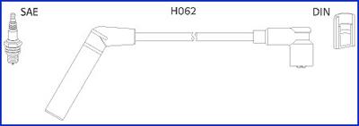 HITACHI 134478 - Augstsprieguma vadu komplekts adetalas.lv