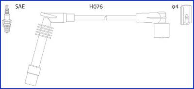 HITACHI 134234 - Augstsprieguma vadu komplekts adetalas.lv