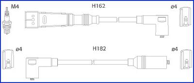 HITACHI 134704 - Augstsprieguma vadu komplekts adetalas.lv