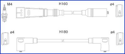 HITACHI 134705 - Augstsprieguma vadu komplekts adetalas.lv