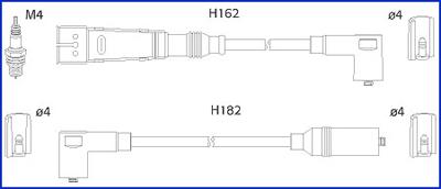 HITACHI 134701 - Augstsprieguma vadu komplekts adetalas.lv