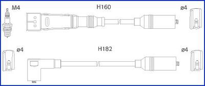 HITACHI 134717 - Augstsprieguma vadu komplekts adetalas.lv