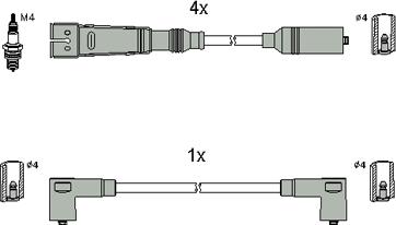 HITACHI 134786 - Augstsprieguma vadu komplekts adetalas.lv