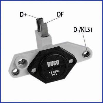 HITACHI 130698 - Ģeneratora sprieguma regulators adetalas.lv