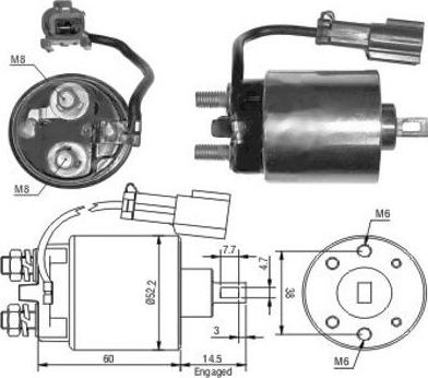 Hoffer 46091 - Ievilcējrelejs, Starteris adetalas.lv