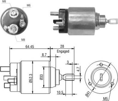 Hoffer 46040 - Ievilcējrelejs, Starteris adetalas.lv