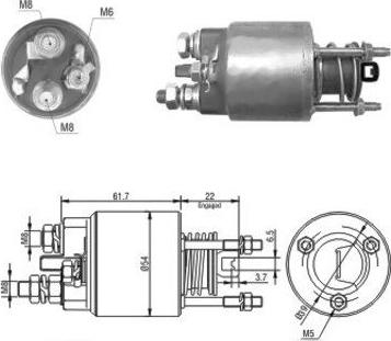 Hoffer 46048 - Ievilcējrelejs, Starteris adetalas.lv