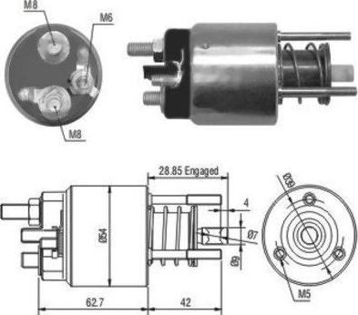 Hoffer 46050 - Ievilcējrelejs, Starteris adetalas.lv