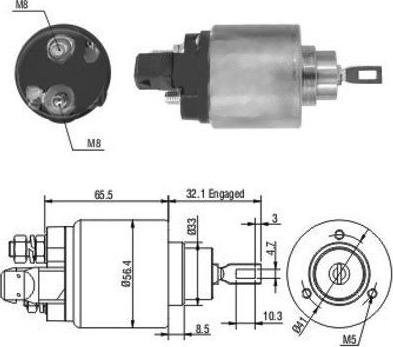 Hoffer 46004 - Ievilcējrelejs, Starteris adetalas.lv