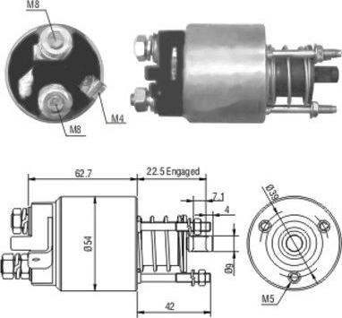 Hoffer 46005 - Ievilcējrelejs, Starteris adetalas.lv