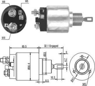 Hoffer 46003 - Ievilcējrelejs, Starteris adetalas.lv