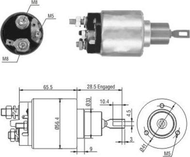 Hoffer 46019 - Ievilcējrelejs, Starteris adetalas.lv