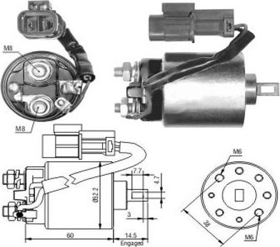 Hoffer 46088 - Ievilcējrelejs, Starteris adetalas.lv