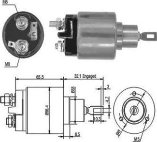 Hoffer 46030 - Ievilcējrelejs, Starteris adetalas.lv