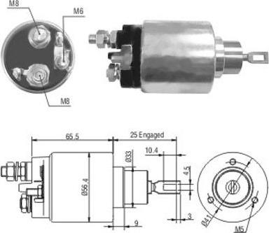 Hoffer 46037 - Ievilcējrelejs, Starteris adetalas.lv