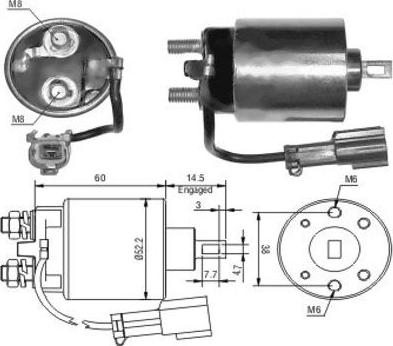 Hoffer 46023 - Ievilcējrelejs, Starteris adetalas.lv