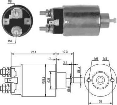 Hoffer 46027 - Ievilcējrelejs, Starteris adetalas.lv