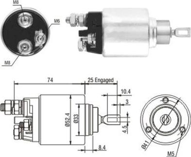 Hoffer 46144 - Ievilcējrelejs, Starteris adetalas.lv