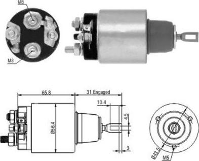 Hoffer 46146 - Ievilcējrelejs, Starteris adetalas.lv