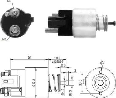 Hoffer 46155 - Ievilcējrelejs, Starteris adetalas.lv