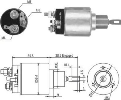 Hoffer 46164 - Ievilcējrelejs, Starteris adetalas.lv