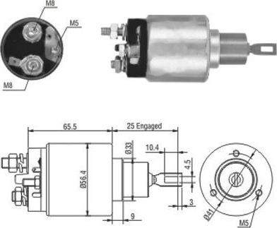 Hoffer 46103 - Ievilcējrelejs, Starteris adetalas.lv