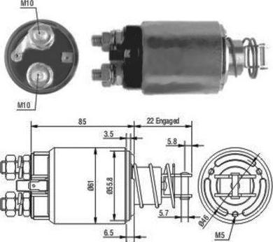 Hoffer 46119 - Ievilcējrelejs, Starteris adetalas.lv