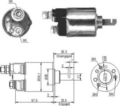 Hoffer 46112 - Ievilcējrelejs, Starteris adetalas.lv