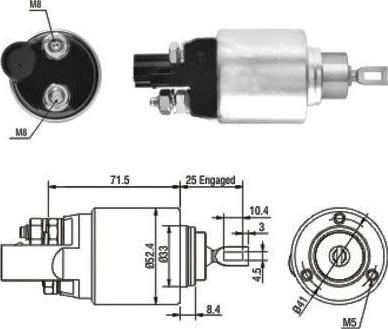 Hoffer 46132 - Ievilcējrelejs, Starteris adetalas.lv