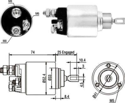 Hoffer 46129 - Ievilcējrelejs, Starteris adetalas.lv