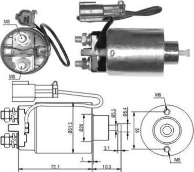 Hoffer 46125 - Ievilcējrelejs, Starteris adetalas.lv