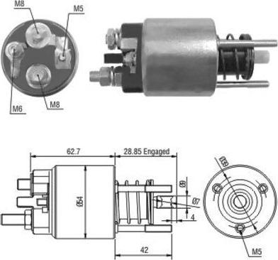 Hoffer 46128 - Ievilcējrelejs, Starteris adetalas.lv