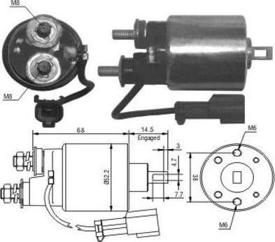 Hoffer 46175 - Ievilcējrelejs, Starteris adetalas.lv