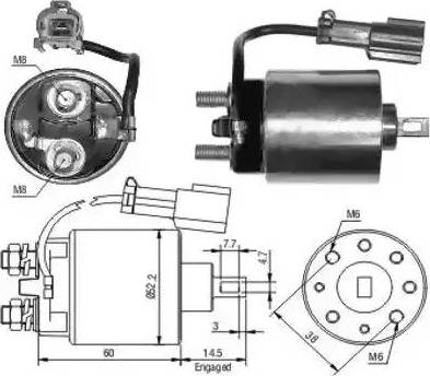 Hoffer 6646090 - Ievilcējrelejs, Starteris adetalas.lv