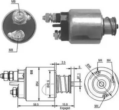 Hoffer 6646020 - Ievilcējrelejs, Starteris adetalas.lv