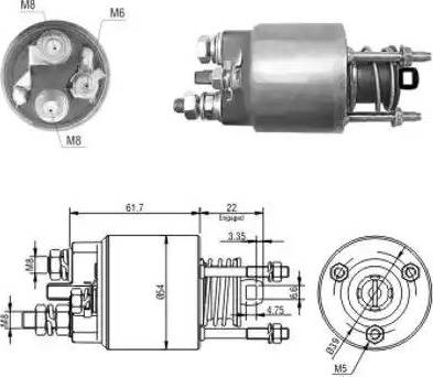 Hoffer 6646152 - Ievilcējrelejs, Starteris adetalas.lv