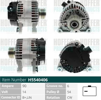 Hoffer H5540406 - Ģenerators adetalas.lv